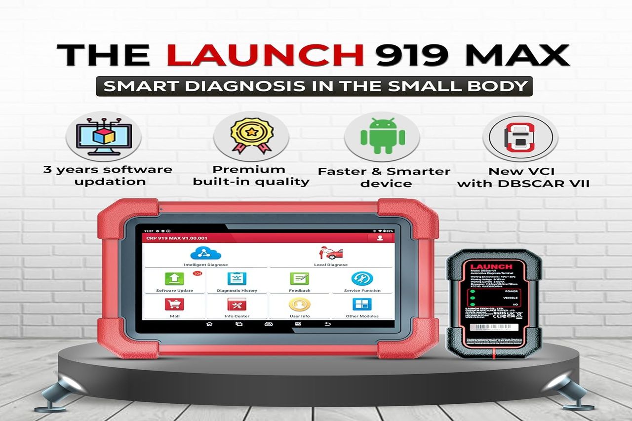 Launch Professional 919 Max Smart Diagnostic Scanner AV319105